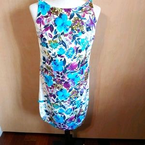 Vintage Hawaiian Shift Dress Mini USA Small